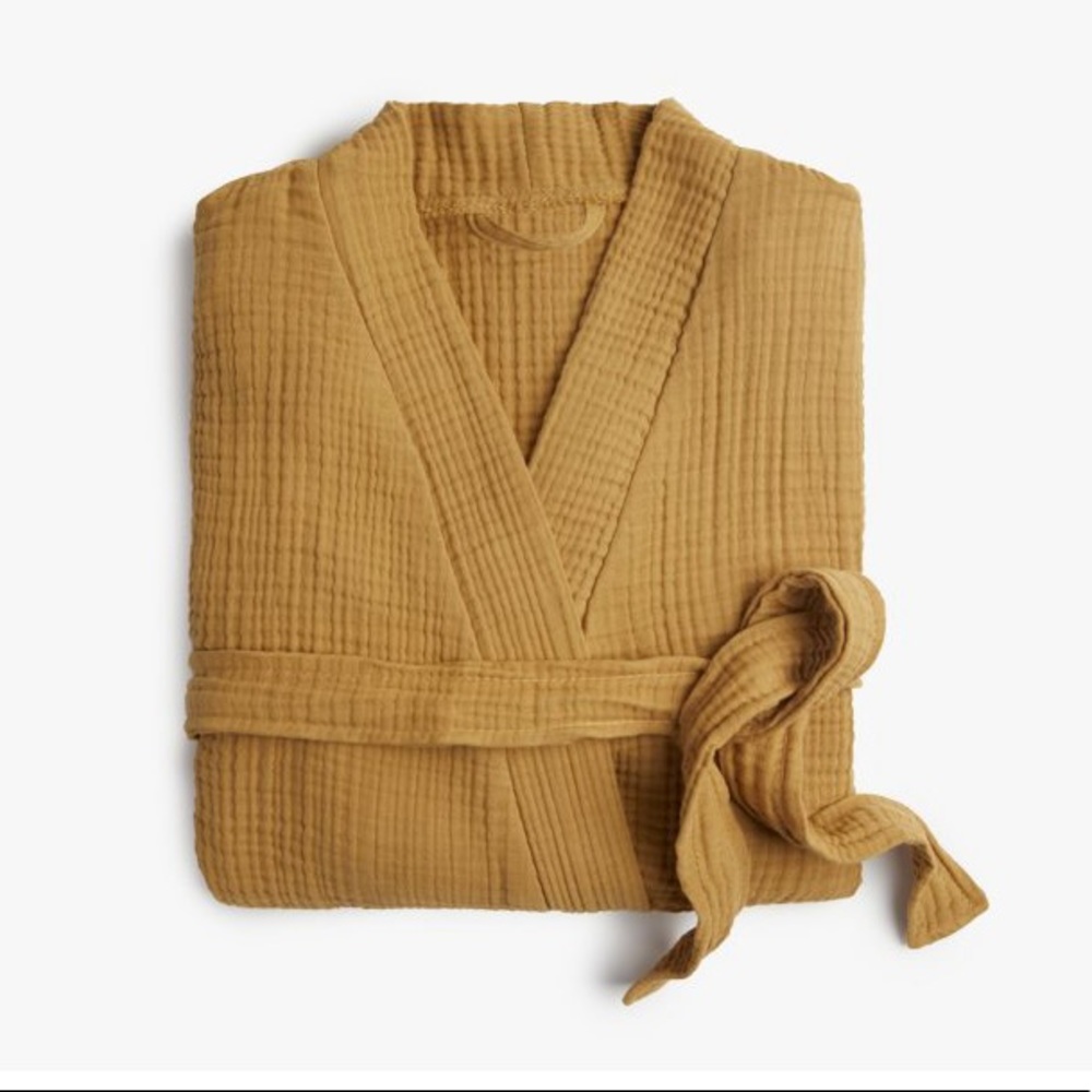 Parachute cotton cloud robe in Amber, size L
